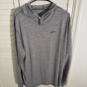 Patagonia Heather Gray Sun Hoodie